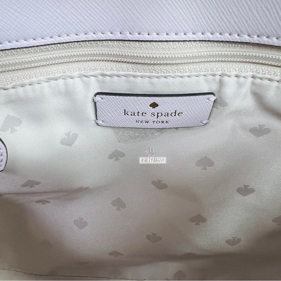 Kate Spade Staci Saffiano Shoulder Bag Crossbody & Wallet In Lilac Moon - Picture 10 of 16
